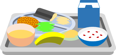 給食のイラスト画像
