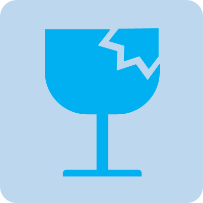 荷物取扱いの注意マーク画像