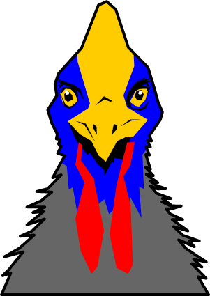 ヒクイドリのイラスト画像