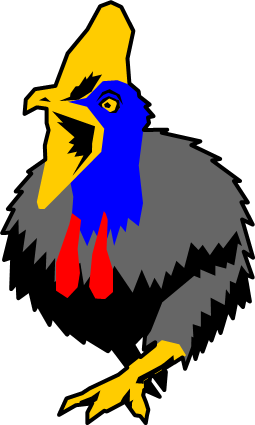 ヒクイドリのイラスト画像