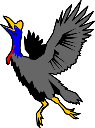 ヒクイドリのイラスト画像