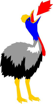 ヒクイドリのイラスト画像