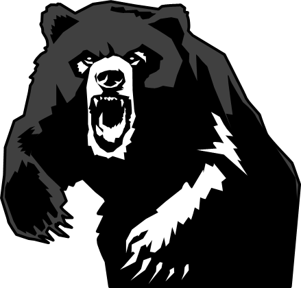 怖いクマのイラスト画像