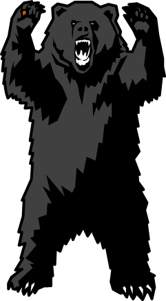 怖いクマのイラスト画像