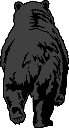 怖いクマのイラスト画像