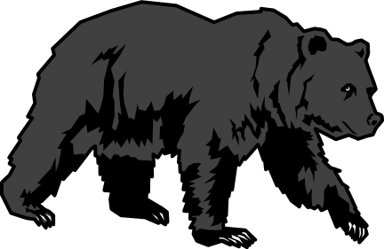 怖いクマのイラスト画像