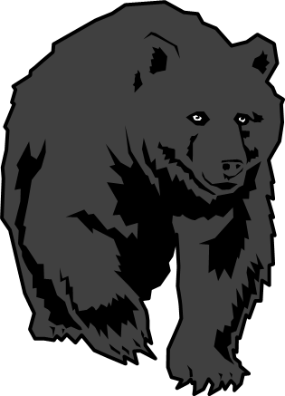 怖いクマのイラスト画像