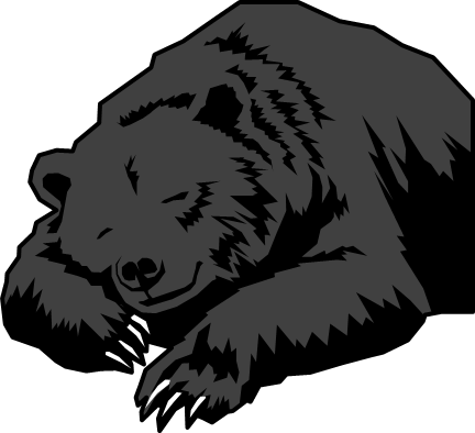 怖いクマのイラスト画像