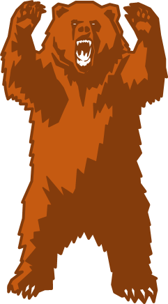 怖いクマのイラスト画像