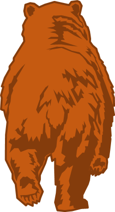 怖いクマのイラスト画像