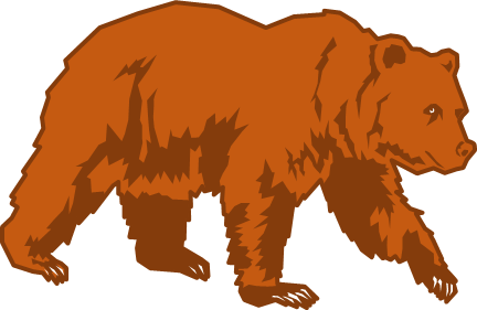 怖いクマのイラスト画像