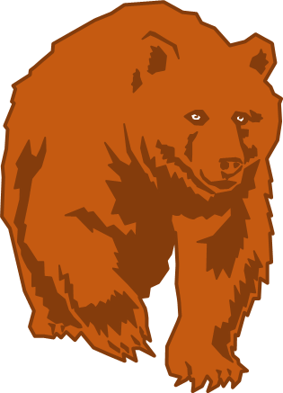 怖いクマのイラスト画像