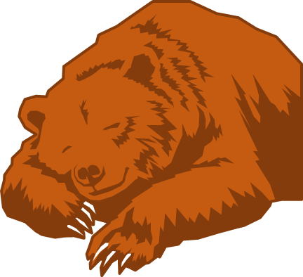 怖いクマのイラスト画像