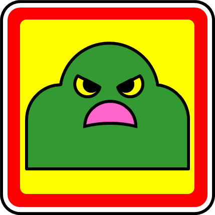 山への立ち入り禁止マーク画像