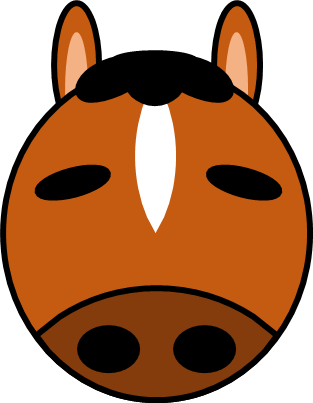 干支、午年（うまどし）のイラスト画像