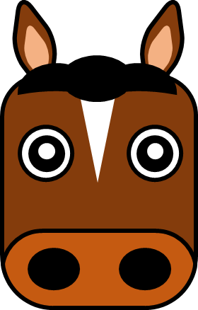 干支、午年（うまどし）のイラスト画像