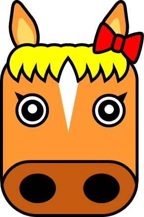 干支、午年（うまどし）のイラスト画像