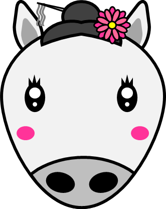 干支、午年（うまどし）のイラスト画像