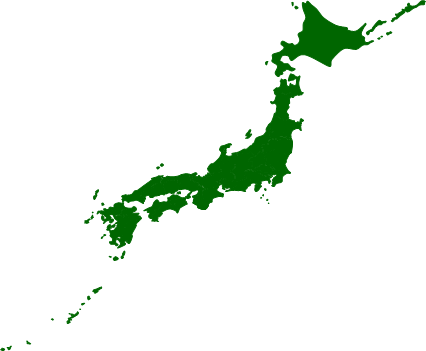 岩手県の場所を示すマップイメージ画像