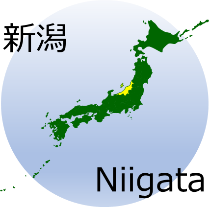 新潟県の場所を示すマップイメージ画像