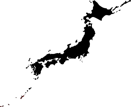 沖縄県の場所を示すマップイメージ画像