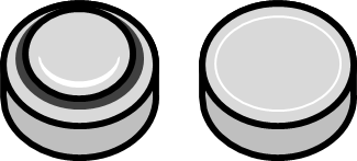 ボタン電池のイラスト画像