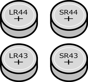 ボタン電池のイラスト画像