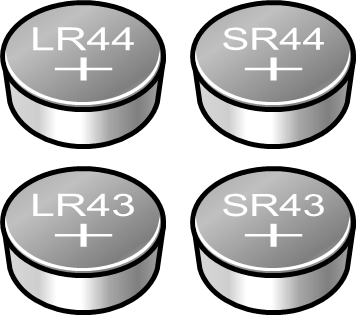 ボタン電池のイラスト画像