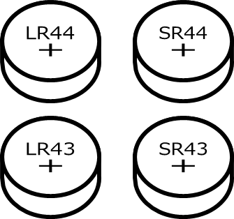 ボタン電池のイラスト画像