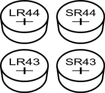 ボタン電池のイラスト画像