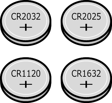 コイン電池のイラスト画像
