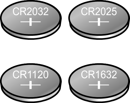 コイン電池のイラスト画像