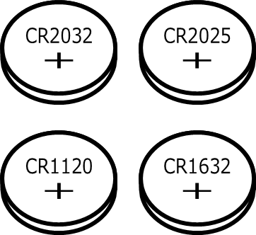 コイン電池のイラスト画像
