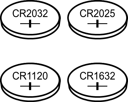 コイン電池のイラスト画像