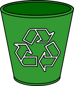 リサイクルゴミ箱のイラスト画像
