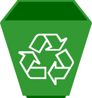 リサイクルゴミ箱のイラスト画像