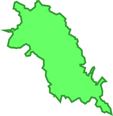 網地島（宮城県）の外観図形イラスト画像