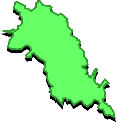 網地島（宮城県）の外観図形イラスト画像