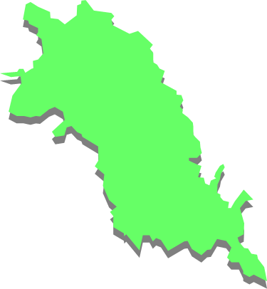 網地島（宮城県）の外観図形イラスト画像