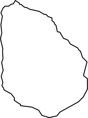 青ヶ島（東京都）の外観図形イラスト画像