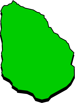 青ヶ島（東京都）の外観図形イラスト画像