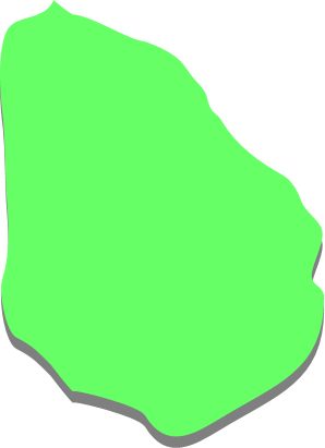 青ヶ島（東京都）の外観図形イラスト画像