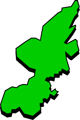 足島（宮城県）の外観図形イラスト画像