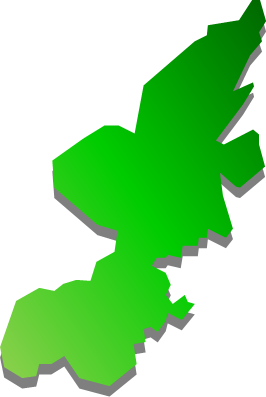 足島（宮城県）の外観図形イラスト画像