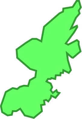 足島（宮城県）の外観図形イラスト画像