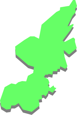 足島（宮城県）の外観図形イラスト画像