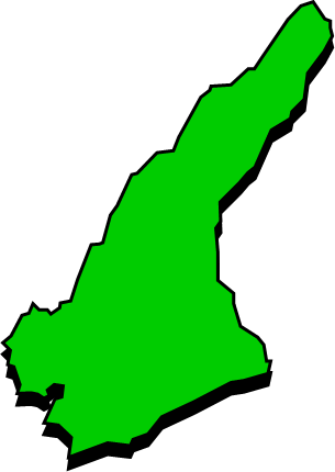 淡路島(兵庫県)の外観図形イラスト画像