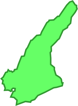 淡路島(兵庫県)の外観図形イラスト画像