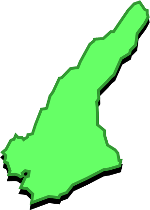 淡路島(兵庫県)の外観図形イラスト画像