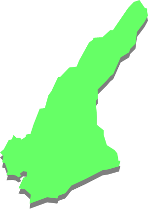 淡路島(兵庫県)の外観図形イラスト画像